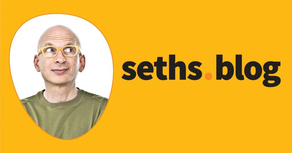 Seth Godin's Blog Homepage