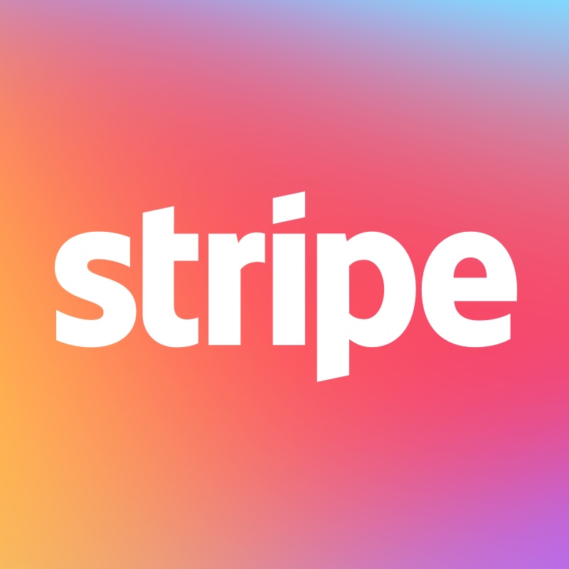 Stripe logo card